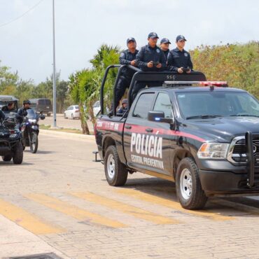 Inicia operativo de seguridad de semana santa en Cancún 00002